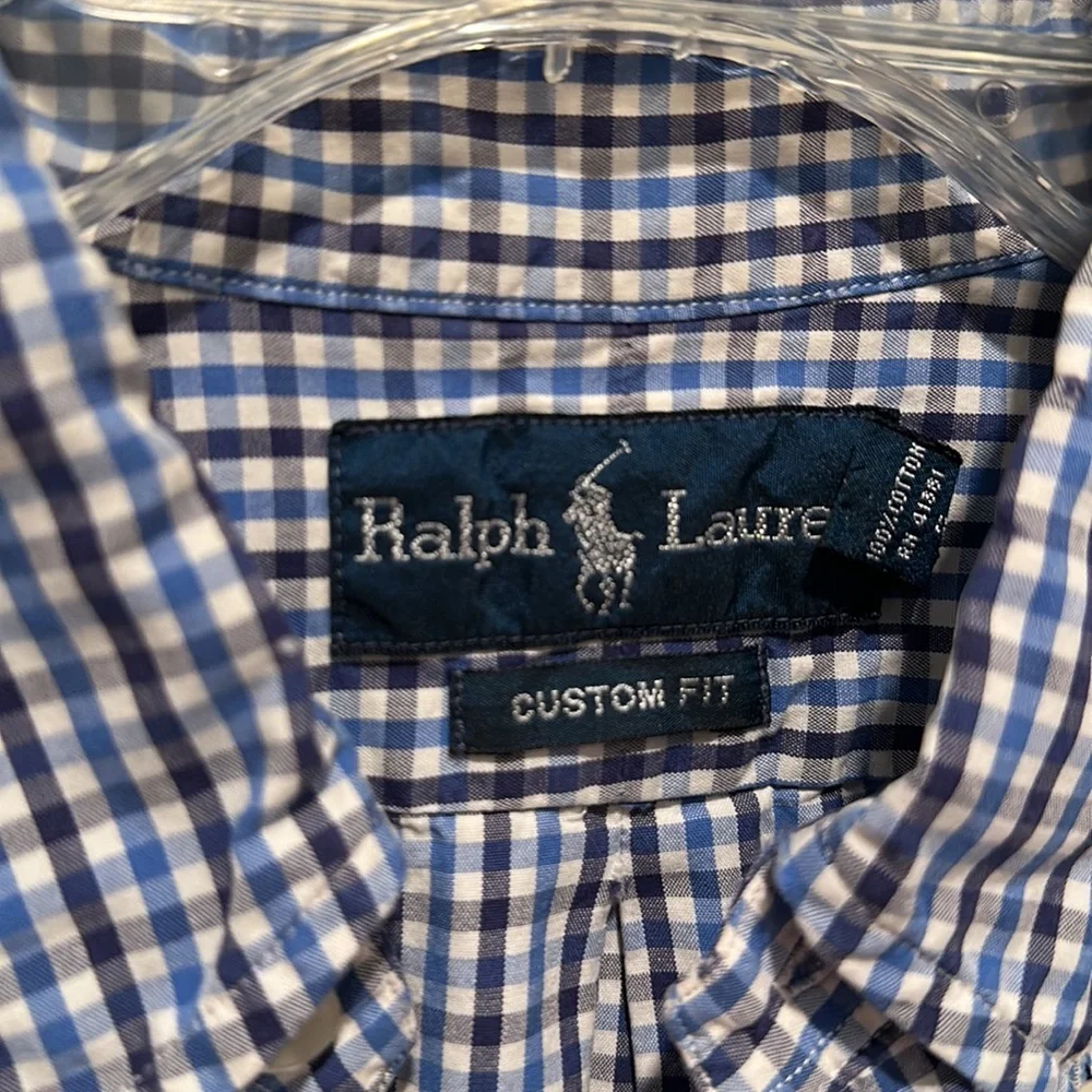 Polo Ralph Lauren Mens Custom Fit 100% Cotton Button Down Shirt 16 large
